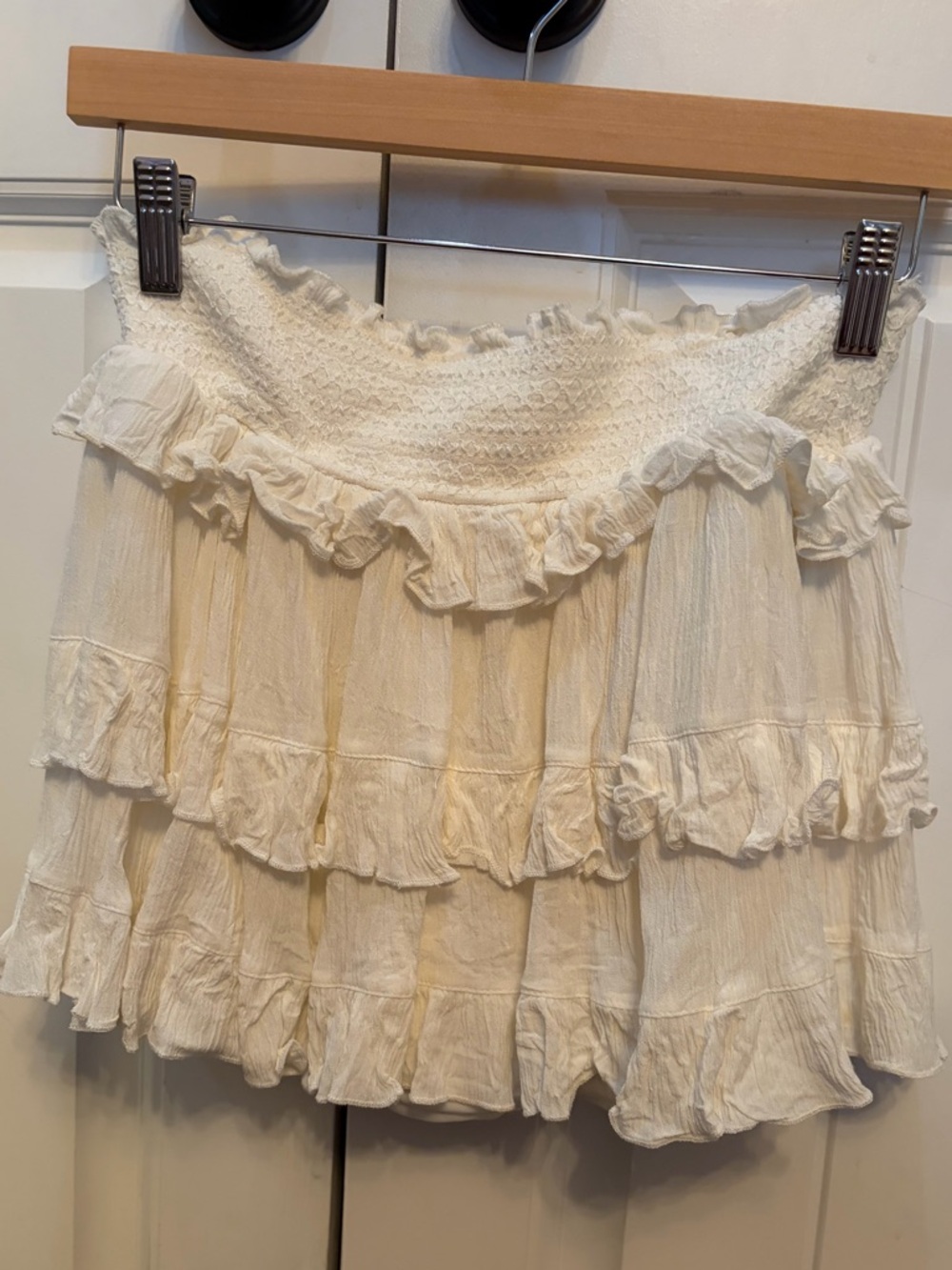 Altar'd State Tiered Ruffle Mini Skirt